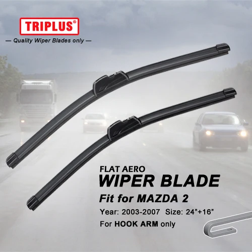Fits Mazda Demio Estate ACP Hybrid Flat Aero Front Windscreen Wiper Blades