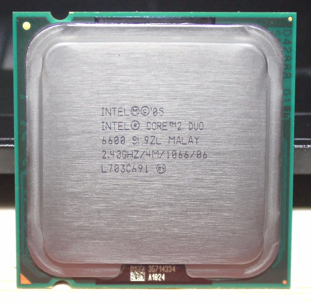 Процессор intel core E6600 Duo ЦПУ 2,4 ГГц/4 м/1066 ГГц разъем LGA 775 Рабочая