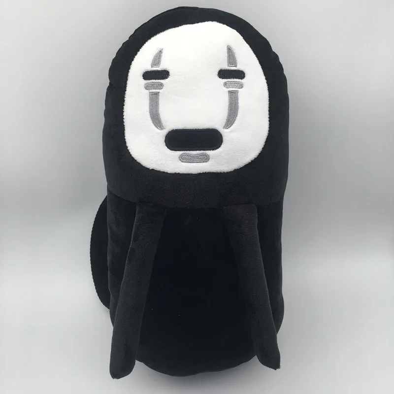 

New Anime Spirited Away Cos Backpack No face man Plush bag shoulder