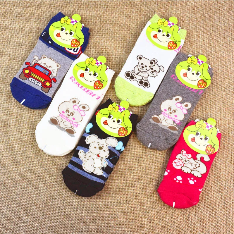 

Cotton socks children boy girl cute cartoon socks stripe cotton 1-3 4-8 years old 9-12 years old Cashmere thicker Coral velve