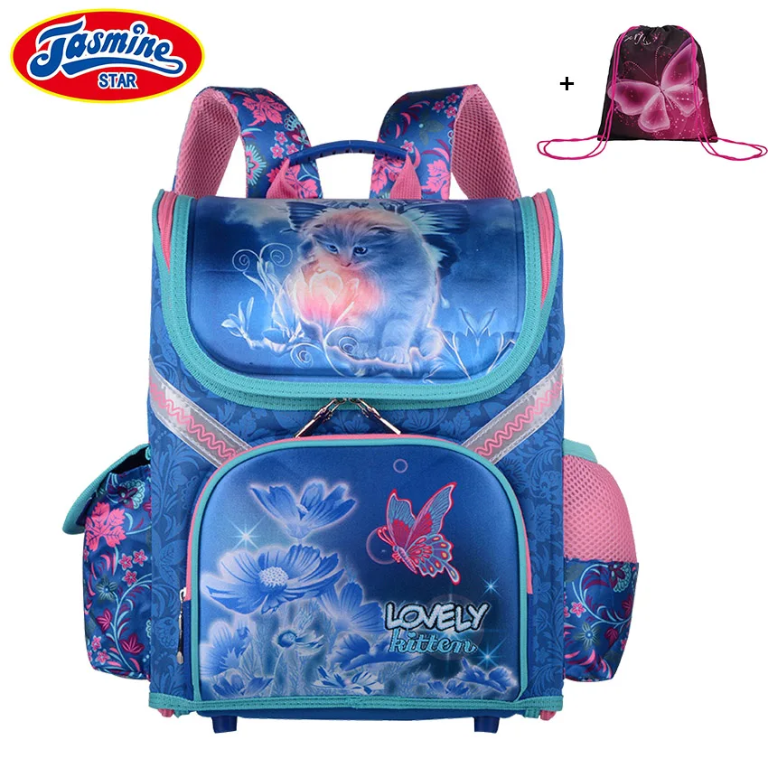 

JASMINESTAR Children's Backpack Grade 1-3-6 New Boys School Bags Orthopedic Satchel Cartoon School Backpack For Girls Schoolbag