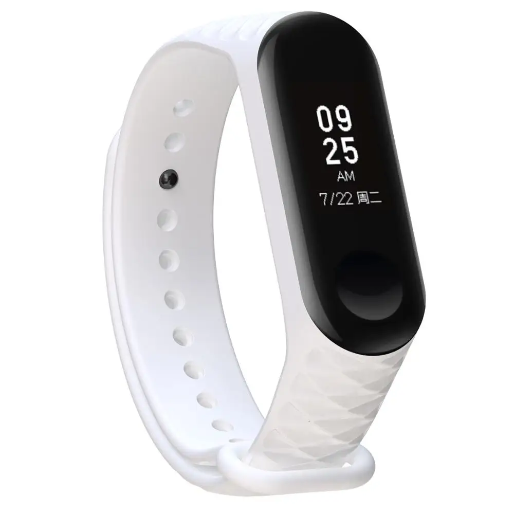 Смарт браслет Tonbux для Xiaomi Mi Band 3 с цветным силиконовым сменным ремешком умные
