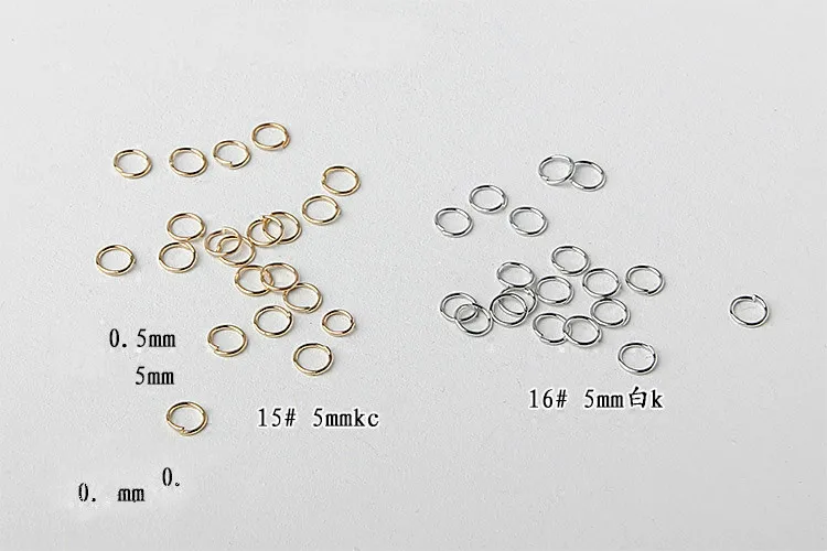 Diy серьги ювелирные изделия аксессуары 4/5 мм может открыть закрытые кольцо 0,5 мм толщиной KC золотой и серебряный кулон веревка соединительное кольцо