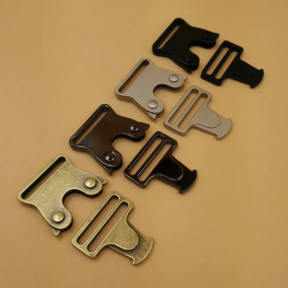 

NEW 5Pcs For 25mm Webbing strap Quick Release Buckles Side Release Metal Belt buckles Shackle for DIY Bags Clothes Accessories