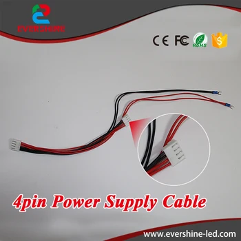 

10pcs/lot Indoor 30-80cm 4pin Long Power Supply Cable /Power Cord /Power Wire for LED Display, LED Screen Accessories