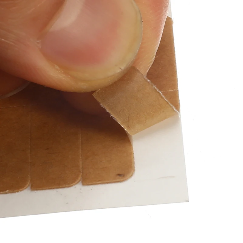 12pcs/sheet 4x0.8cm Strong Super Hair Adhesive Tape Protein Double Sided Hair Adhesive Tapes Skin Weft Wig Lace Hair Extension