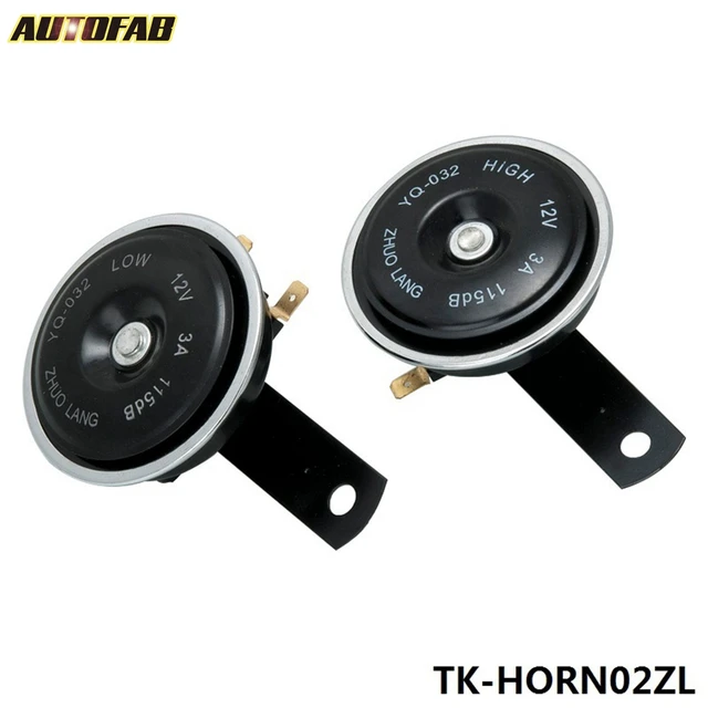 OEM Replacement 2pcs 12 Volt Electric Car Truck Disc Horn Dual Tone Low