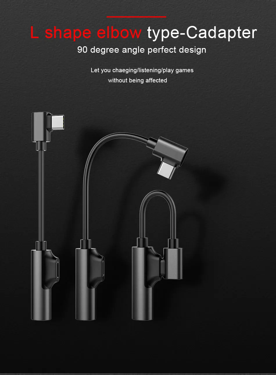 !ACCEZZ USB Type C Earphone Connector For Xiaomi Mi 6 5 Huawei Mate 10 Pro Fast Headphone Jack Splitter Charging Audio Adapter (2)
