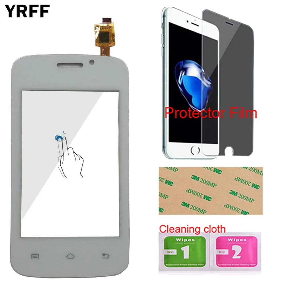 YRFF мобильный сенсорный экран панель для Fly IQ239 IQ 239 сенсорный экран дигитайзер Панель переднее стекло сенсор сенсорный экран защитная пленка - Цвет: White No Tools