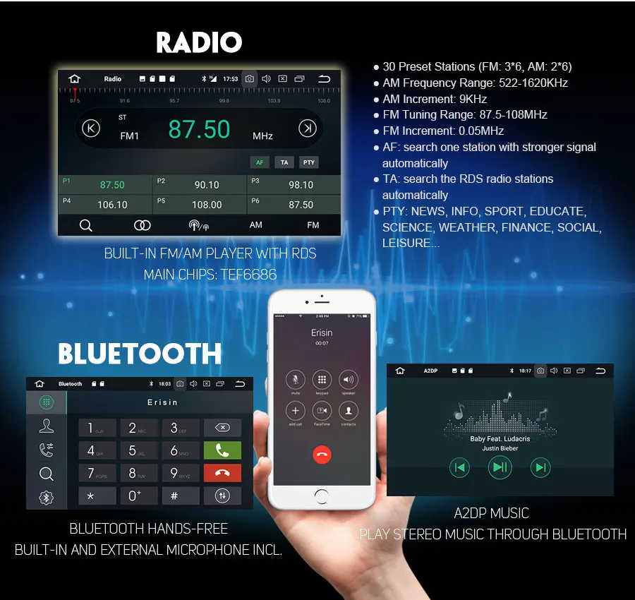 Top Erisin ES7903B 9 inch Android 9.0 Octa Core 4GB RAM Car Multimedia Player Radio BT for BMW 3 Series E46 14 Top Erisin ES7903B 9 inch Android 9.0 Octa Core 4GB RAM Car Multimedia Player Radio BT for BMW 3 Series E46 14