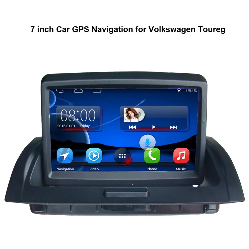 Flash Deal 7 inch Android 7.1 Touch Screen Car Media Player for Volkswagen VW Touareg GPS Navigation Bluetooth Video player wifi 0