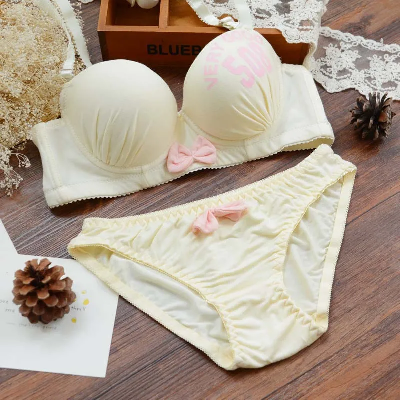 2016 Puberty Training Bras For Girls Bow Cotton Teenage