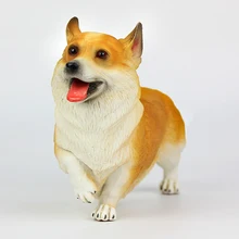 1 шт., фигурка собаки корги, модель животного, реалистичное моделирование, коллекция детских игрушек, подарок для рукоделия, украшение для рабочего стола