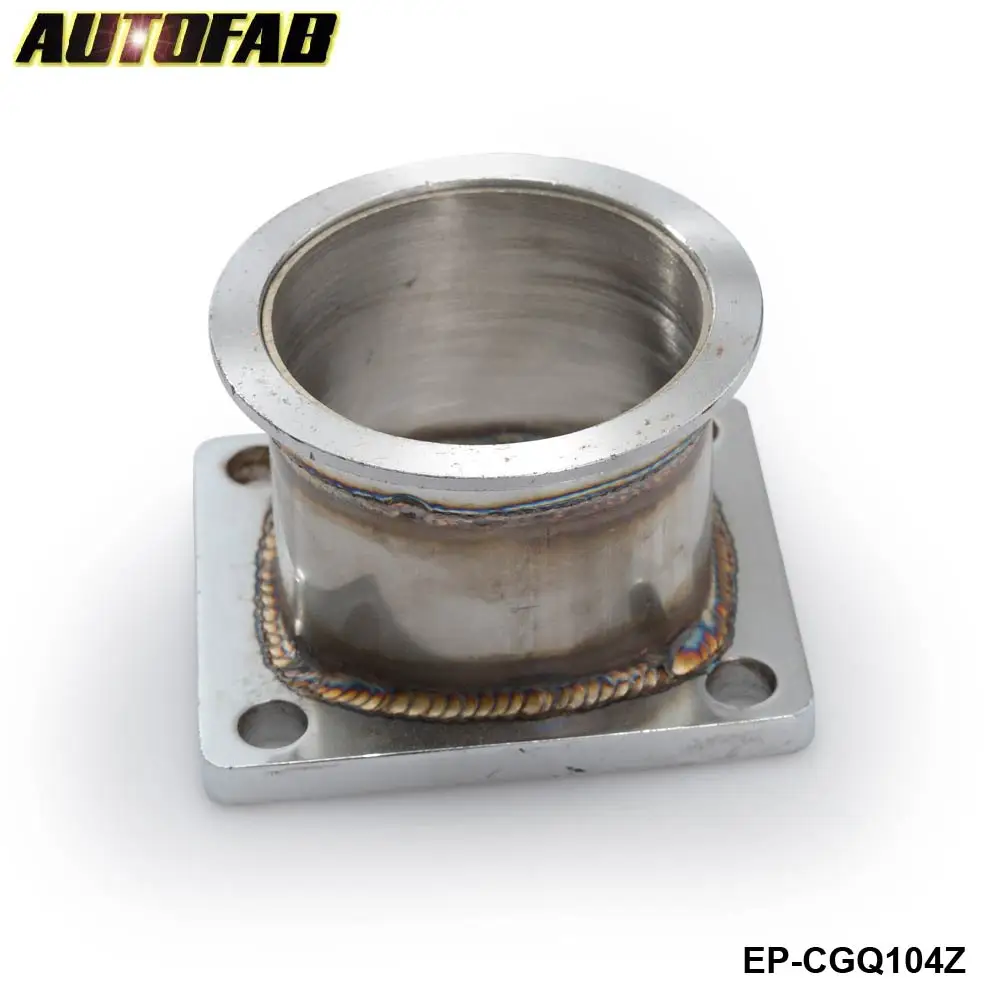 AUTOFAB - Steel SS Adaptor for T4 4Bolt to 3" V-Band Flange For Toyota Acura Honda BMW AF-CGQ104Z