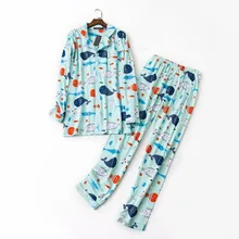 Весна, брендовая Домашняя одежда, пара, повседневные наборы пижам, мужские рубашки с длинными рукавами и отложным воротником и штаны мужские хлопковые пижамы, костюм