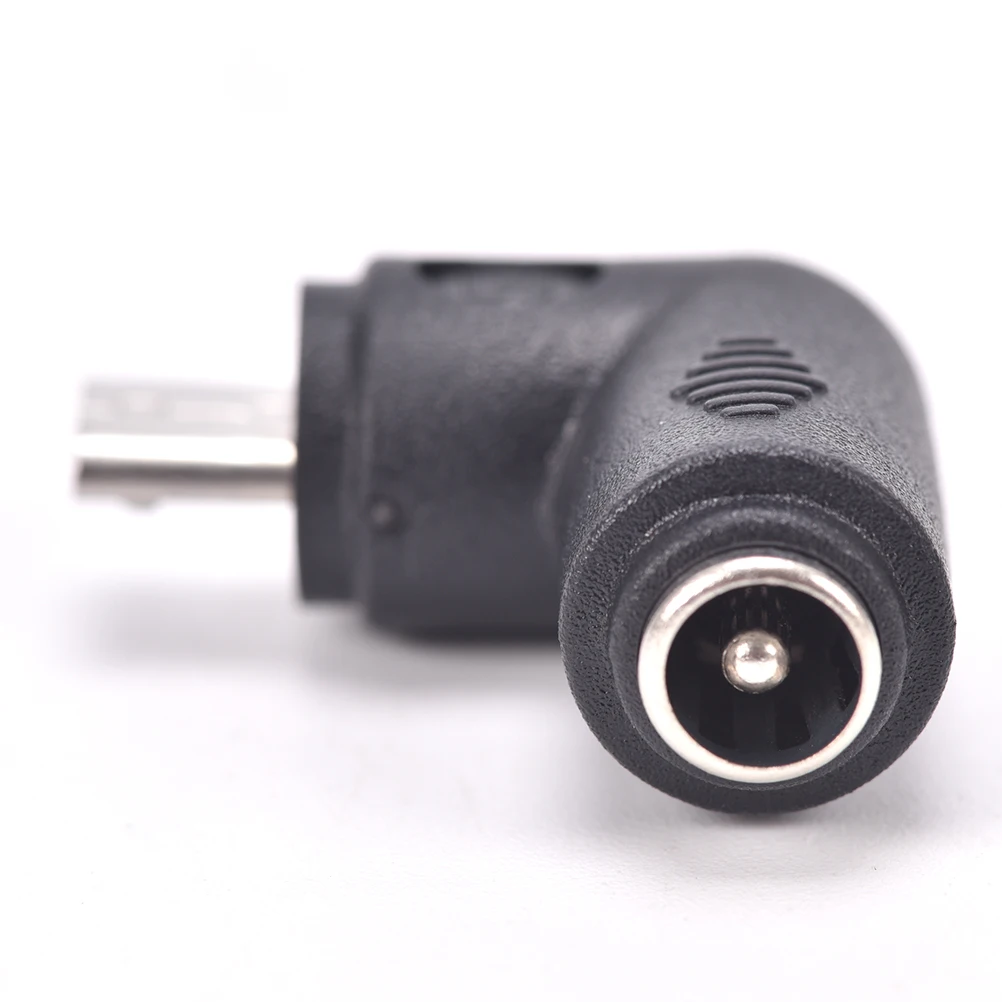 

2PCS /lot Direct DC Female To Micro USB 5 Pin Male Right Angle Power Adapter 5.5 x 2.1mm