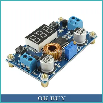 

75W DC-DC Buck Converter 4-38V to 1.25-36V 5A Step Down Voltage LED Display Module Free Copper Column With Heat Sink