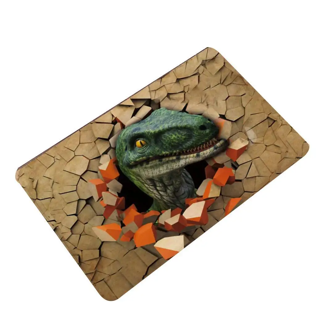 

3D Dinosaur Print Floor Mat Carpet Adults Creative Soft Doormat Rugs for Bedroom Door, Bedroom, Living Room