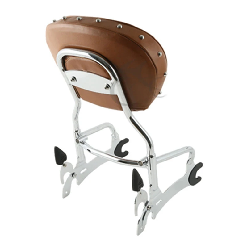 Motorcycle Motorbike Backrest Sissy Bar and Pad Luggage Rack For Indian Chief Classic Vintage 14-18 Springfield Dark Horse