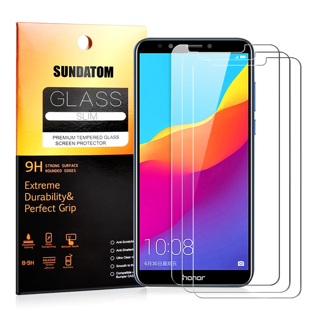 

Honor 7C Tempered Glass Screen Protector HD Clear Protective Film Explosion Proof Fingerprint Resistant For Huawei Honor 7