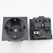 5 шт./лот E-08 Германия Европейский AC Мощность гнездо 16A 250 в Корейском стиле проводки сосуд Мощность розетка Schuko