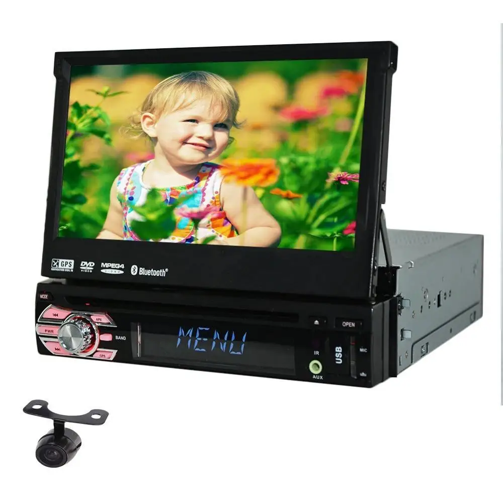 

Free Camera with free 8G GPS map car dvd gps player 1din universal GPS video Multimedia Bluetooth 7inch autoradio 1Din car gps