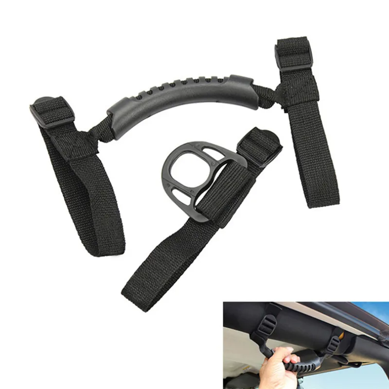 

kongyide Car Handles Hunting Car Grab Car Roof Handles Handrails Accessories universal Black dropship ap2