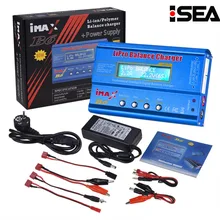 Venda quente Carregador de Bateria Lipo iMAX B6 80 w 6A HTRC Ni-Cd Digital Equilíbrio RC Carregador de NiMh Li-ion descarregador + 15 v 6A Adaptador