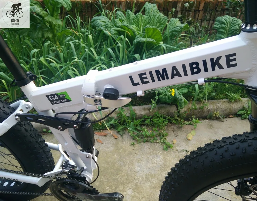 Excellent KALOSSE Soft-tail Frame snow folding bike 21/24/27/30 speed Fat bicycle , 26*4.0 inch beach mountain bike 8 Excellent KALOSSE Soft-tail Frame snow folding bike 21/24/27/30 speed Fat bicycle , 26*4.0 inch beach mountain bike 8