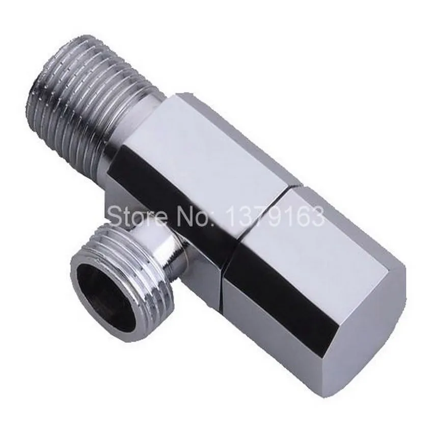 

1Pcs Polished Chrome Bathroom Faucet Angle Stop Valve 1/2" Male Bathroom Accessory aav003