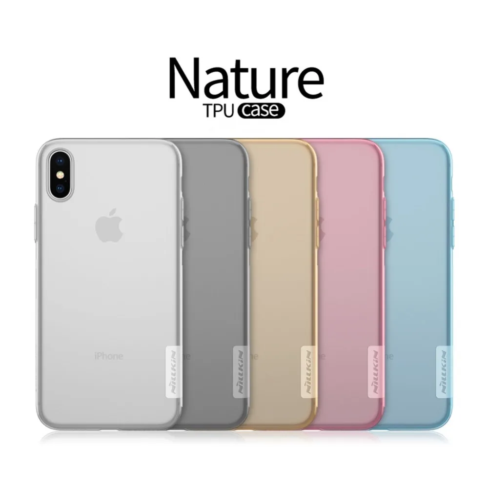 

Nillkin Phone Bag Cases for iPhone x Case TPU Slim Crystal Clear Silicone Protective Sleeve for iPhone x phone original covers