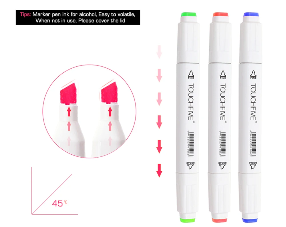 168 Цвета ручка маркер комплект, принадлежности для живописи двойная головка эскиз маркеры кисточки ручка для рисования модные Костюмы школьников дизайн