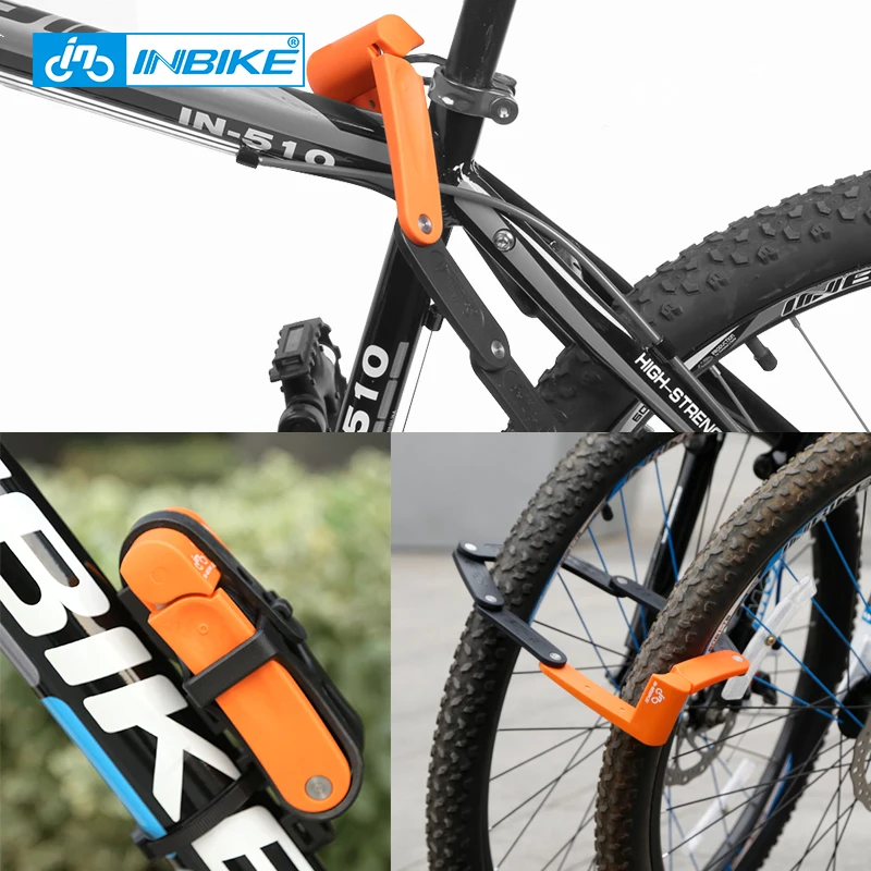 INBIKE anti theft Велосипедные замки анти-сдвига 12 тонн гидравлический резак велосипед замок мотоцикл Запчасти для электровелосипедов цепи блокировки