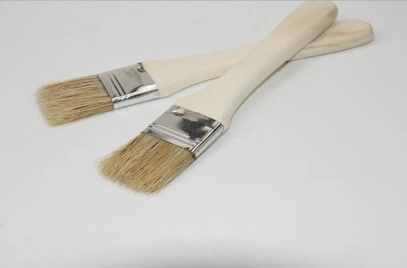 

Barbecue brush buffet food cooking wooden handle brush wool pig hair brush outdoor barbecue seasoning brush