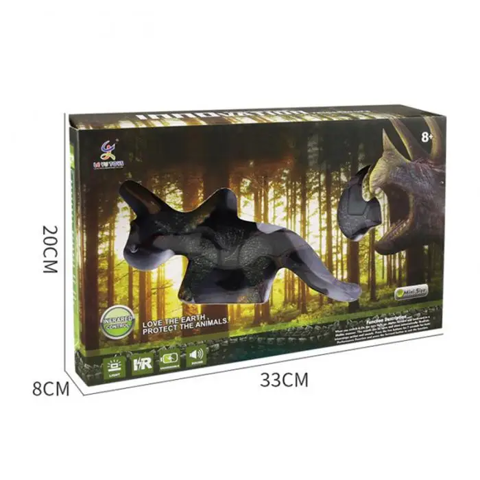 Presentes do Dia das Bruxas Moving Walking Ruaring Dinossauro Controle Remoto Luz Eletrônica Som Crianças Brinquedo Bm88 12 Cheap Animais e robôs por radiocontrole
