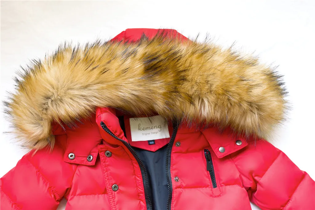 LONSANT/парки для девочек; зимняя куртка с капюшоном и пуговицами; однотонная одежда с длинными рукавами; Roupas Infantis Meisjes Jas Veste Fourrure; пуховое пальто; N30