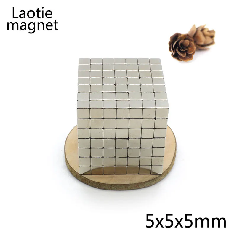 125 шт 5x5x5 блок неодимовый магнит Buck Cube 5 мм супер сильный Мощный DIY Головоломка магнитные магниты Постоянный NdFeB квадратный
