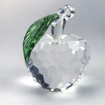 

60mm 10PCS Multicolors Crystal Apple For Wedding Home Ornament Beautiful Hot Sales