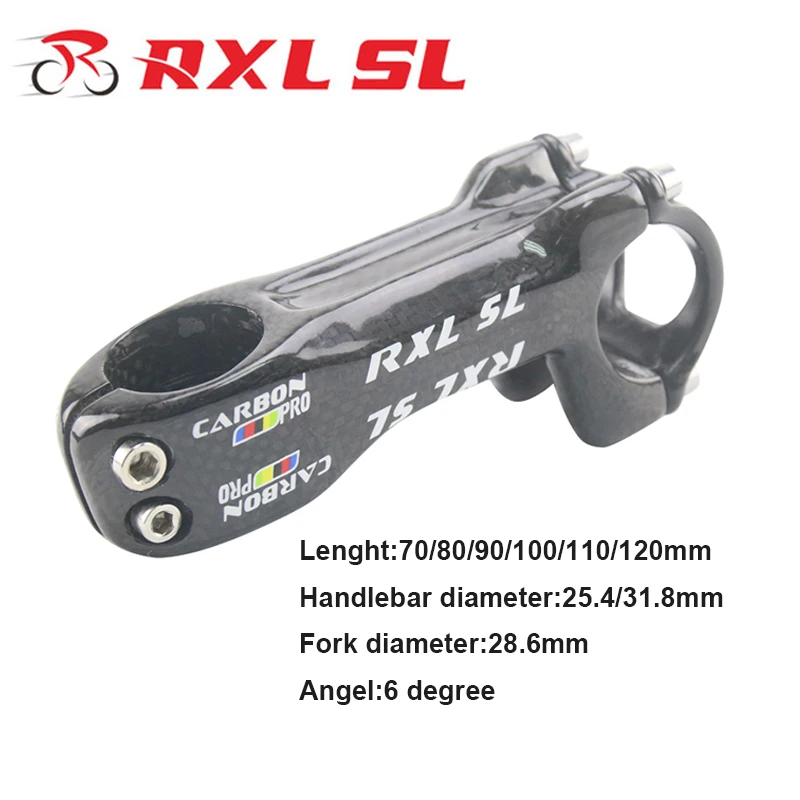 RXL SL велосипедный руль Mtb 31 8/25 4 мм для горного велосипеда Карон стебли 6 градусов 3K