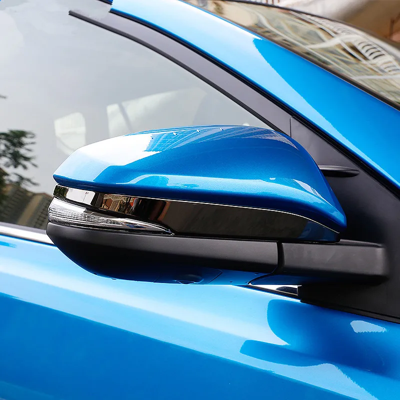 

car auto cover styling for Toyota Highlander Kluger XU50 2014-2017 black stainless steel side wing fender rearview mirror trim