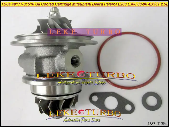 TD04-09B 49177-01510 Oil Cooled Turbocharger Cartridge Turbo Chra Core Mitsubishi Delica Pajero I L200 L300 1988-96 4D56T 2.5L (3)