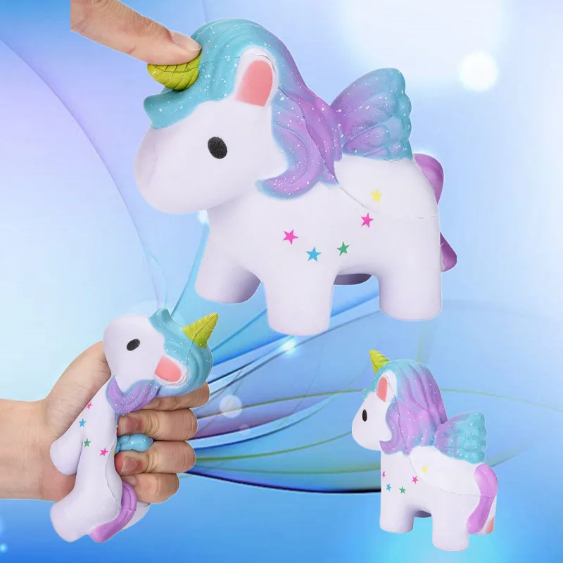 

Squishy Cute Rainbow Unicorn Scented Cream Slow Rising Squeeze Decompression Toys For Children Adults Relieves Stress Decor