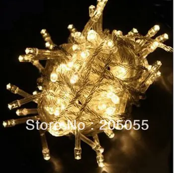 

50M 400 LEDs Fairy string lights 220V EU plug for Wedding Christmas party fairy Light Garland Xmas decoration-warm white