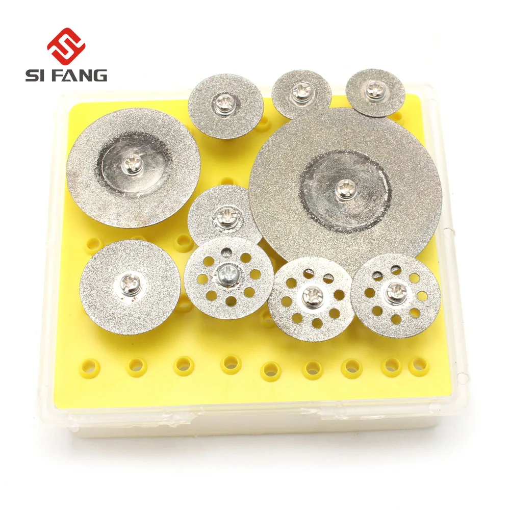 

10Pcs Mini Diamond Cutting Disc For Rotary Drills Cut Off Wheel Rotary Tool