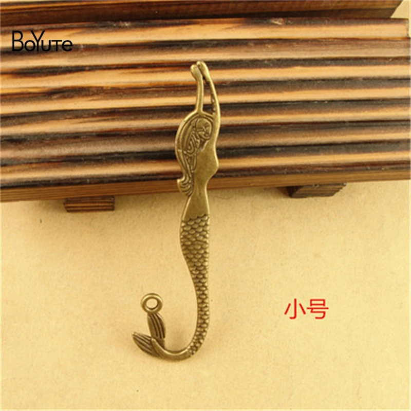 

BoYuTe (30 Pieces/Lot) 21*81MM Antique Bronze Plated Zinc Alloy Little Mermaid Bookmark Charm Diy Accessories Jewelry Making