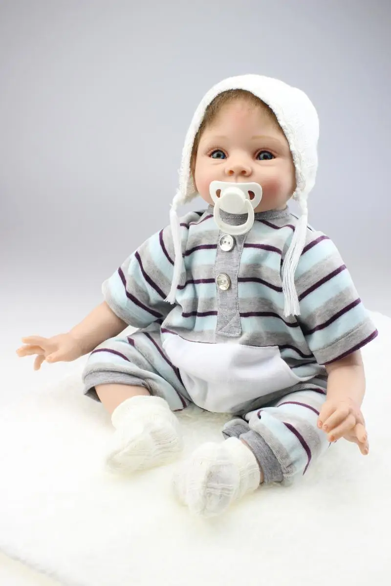 55cm New Simulation Silicone Reborn Baby Doll Toys Handmade Baby Home Doll Toys The Birthday Gift Play House small home appliance mixer simulation play toys