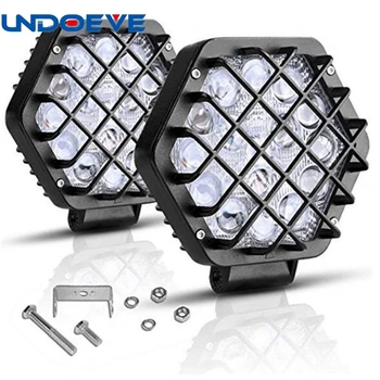 

5" Led work Light , 48W Led Pods Offroad Fog Driving Lights, IP68 Waterproof Extra Bright & Heavyduty for jeep Boats SUV ATV