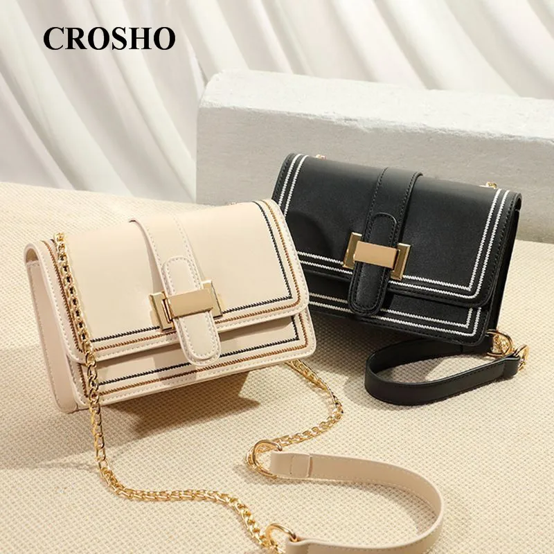 

CROSHO Single shoulder Small Bag Chain Crossbody Bag Fashion Cross Simple Thread