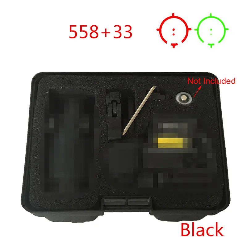 

558+33 Holographic Red Green Dot Sight Scope For 20mm Weaver Rail Mounts for Tactical Hunting Airsoft RL5-0043