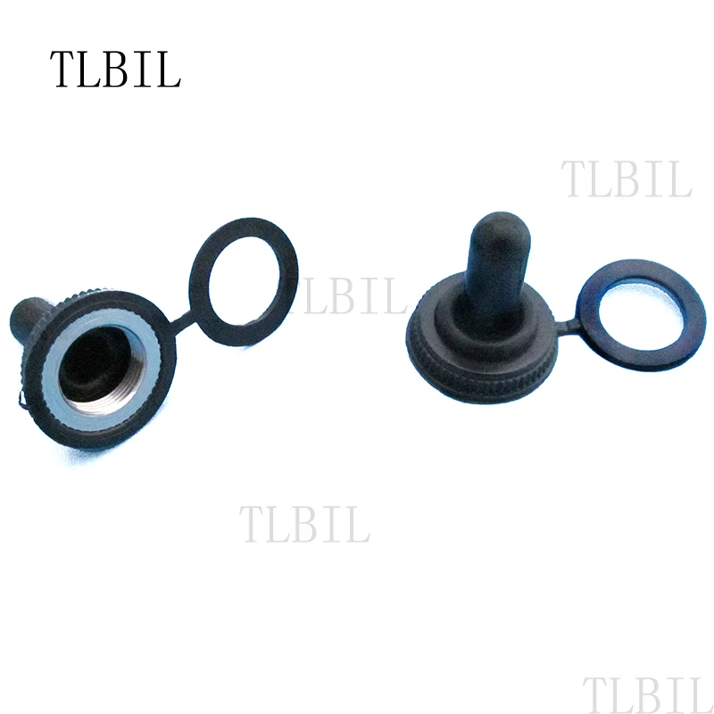 10Pcs 12mm Dia Toggle Switch Waterproof Rubber Cover Cap Waterproof Boot Cap TD